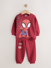 Red Spidey Crew Neck Sweat and Jogger Set (9mths-8yrs) - Image 6 of 9
