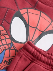 Red Spidey Crew Neck Sweat and Jogger Set (9mths-8yrs) - Image 8 of 9