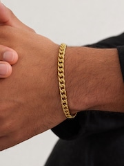Inicio Gold Tone Waterproof Curb Chain Bracelet - Image 2 of 4