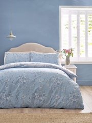 Catherine Lansfield Blue Antoinette Damask Floral Duvet Cover Set - Image 3 of 5