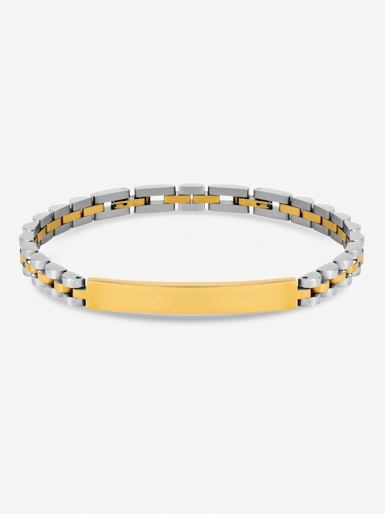 Inicio Silver Tone Waterproof Linked Bracelet - Image 1 of 3 Inicio Silver Tone Waterproof Linked Bracelet - Image 1 of 3