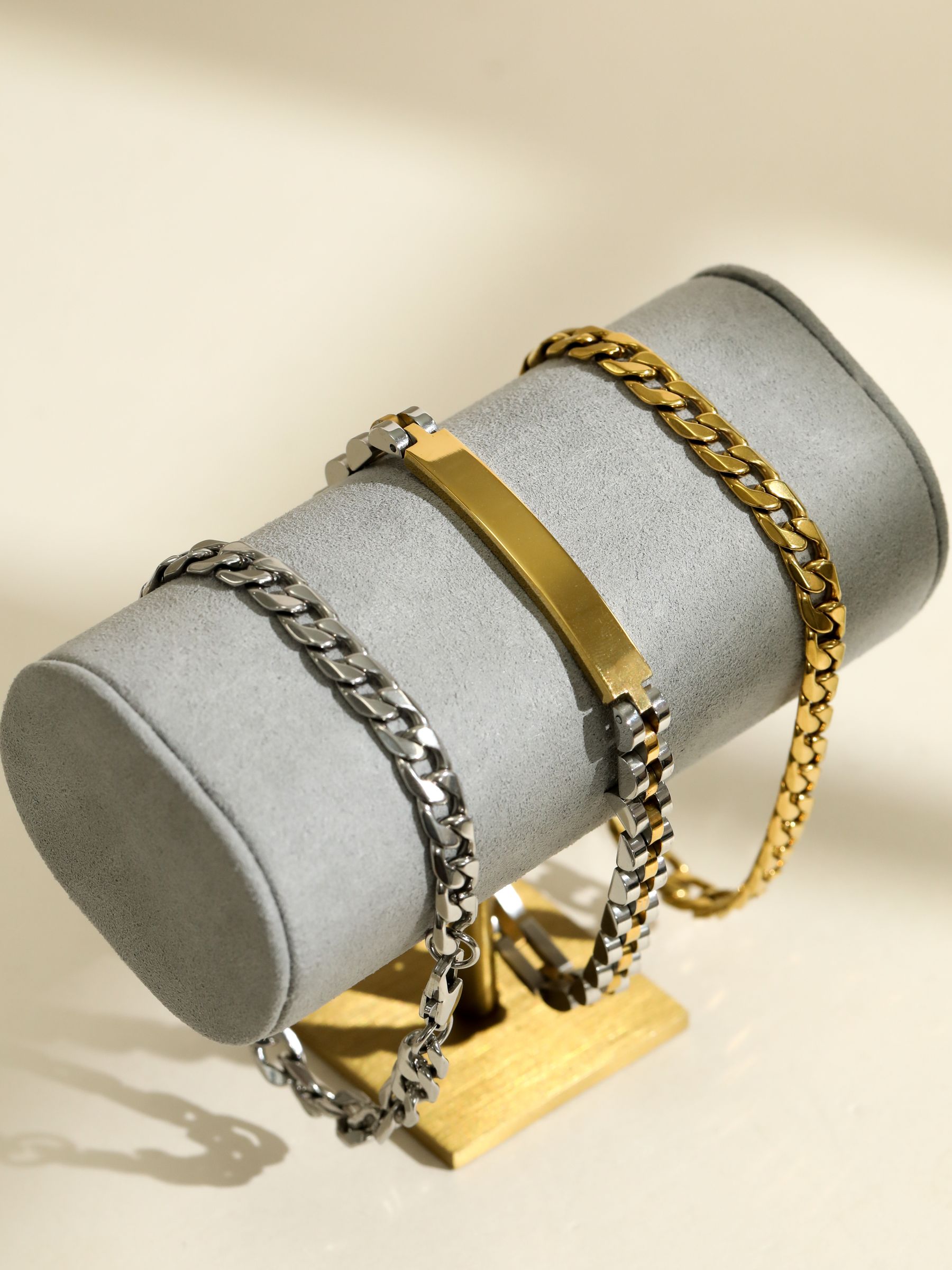 Buy Inicio Silver Tone Waterproof Linked Bracelet from Next South