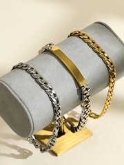 Inicio Silver Tone Waterproof Linked Bracelet - Image 3 of 3