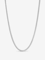 Inicio Silver Tone Steel Waterproof Snake Chain Necklace - Image 1 of 1