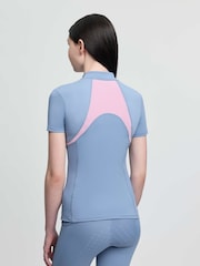 LeMieux Blue Young Rider Mia Mesh Fondant Base Layer - Image 2 of 4