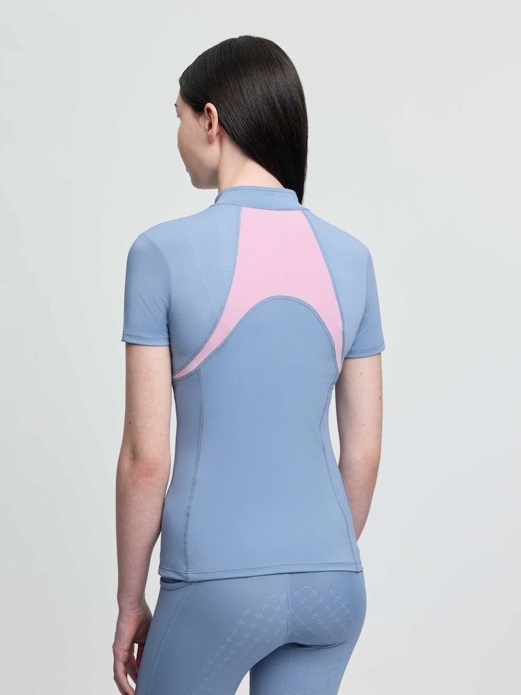 LeMieux Blue Young Rider Mia Mesh Fondant Base Layer - Image 2 of 4
