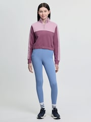 LeMieux Pink Young Rider Cropped Kate Quarter Zip Mallow Jumper - Image 1 of 3