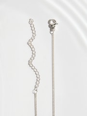 Silver Tone Waterproof Stainless Steel Spinner Necklace - Image 6 of 6