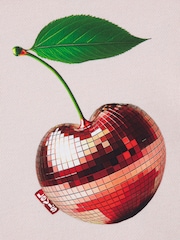 Levi's Pink Disco Cherry Pullover Hoodie - Image 6 of 6