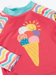 Frugi Sunsafe Rash Pink Vest - Image 3 of 4