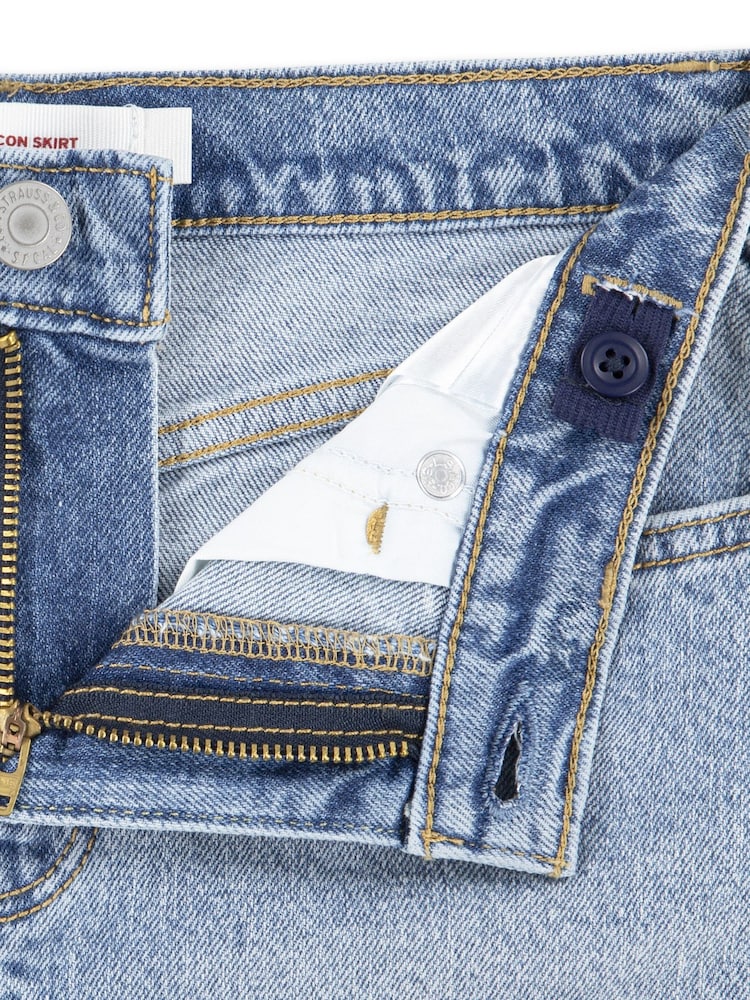 Levi's® Icon Denim Mini Skirt - 6şəkildən 6 şəkil