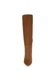 Sam Edelman Brown Sylvia Tan Suede Wide Fit Knee High Boots - Image 4 of 7