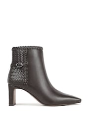 Sam Edelman Brown Saige Weave Regular Fit Ankle Boots - Image 1 of 7