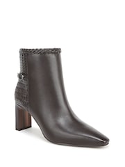 Sam Edelman Brown Saige Weave Regular Fit Ankle Boots - Image 3 of 7