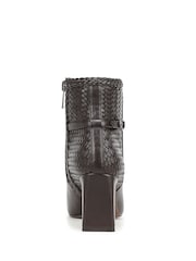 Sam Edelman Brown Saige Weave Regular Fit Ankle Boots - Image 5 of 7