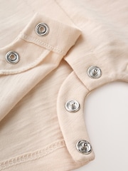 Neutral Sunshine Seminal Printed Button Through Baby Romper - Image 10 of 13