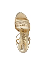 Sam Edelman Cressida Gold Stiletto Heel Sandals - 7суретінің 6 суреті
