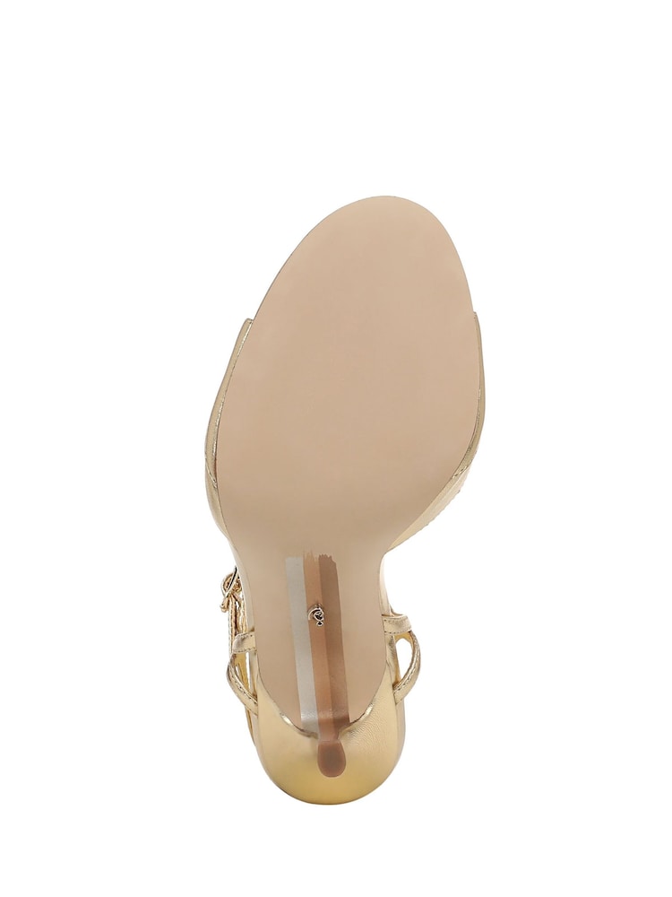 Sam Edelman Cressida Gold Stiletto Heel Sandals - 7суретінің 7 суреті Sam Edelman Cressida Gold Stiletto Heel Sandals - 7суретінің 7 суреті