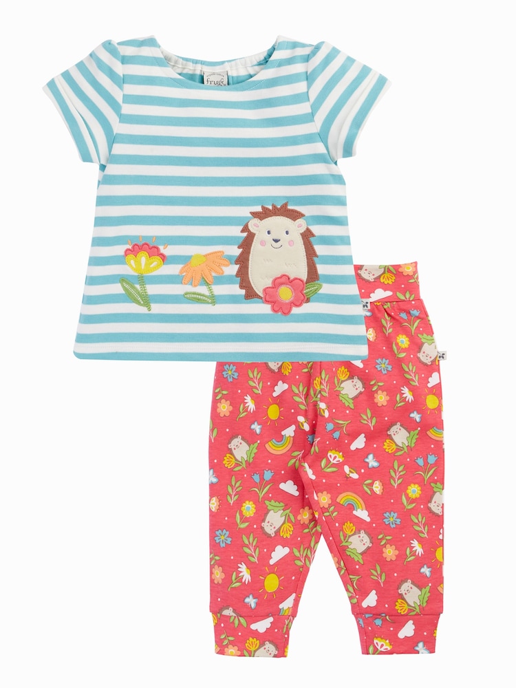 Frugi Wendy Appliqué Top & Joggers Set - Imaginea 1 din 3