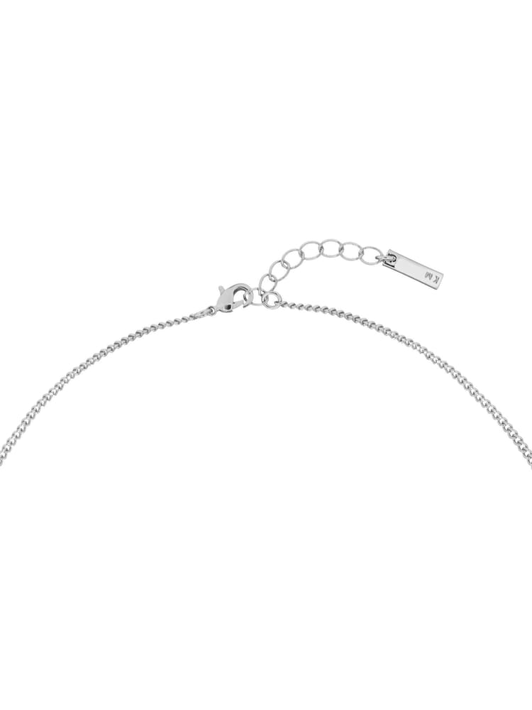 Karen Millen Silver Tone Modern Pearl Pendant Necklace - Image 5 of 5