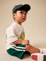 Green Side Stripe Jersey Shorts (3mths-7yrs) - Image 2 of 6
