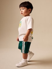Green Side Stripe Jersey Shorts (3mths-7yrs) - Image 6 of 6