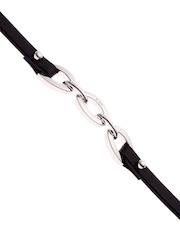 Karen Millen Chain Link Leather Bracelet - Image 3 of 5