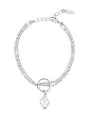 Silver Tone - Karen Millen Silver Tone Modern Pearl Bracelet - 图片3 / 5