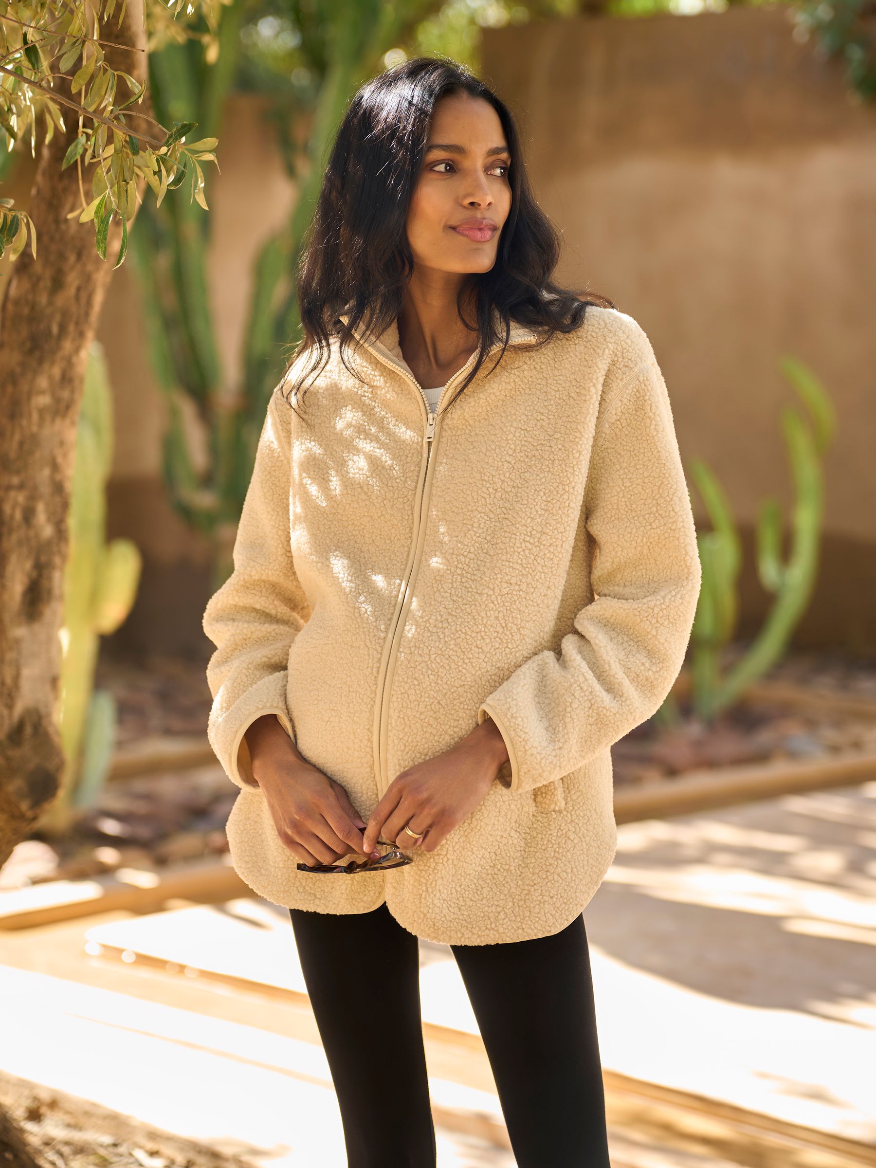Buy Seraphine Cream Borg Maternity & Baby-Wearing 3-in-1 Fleece