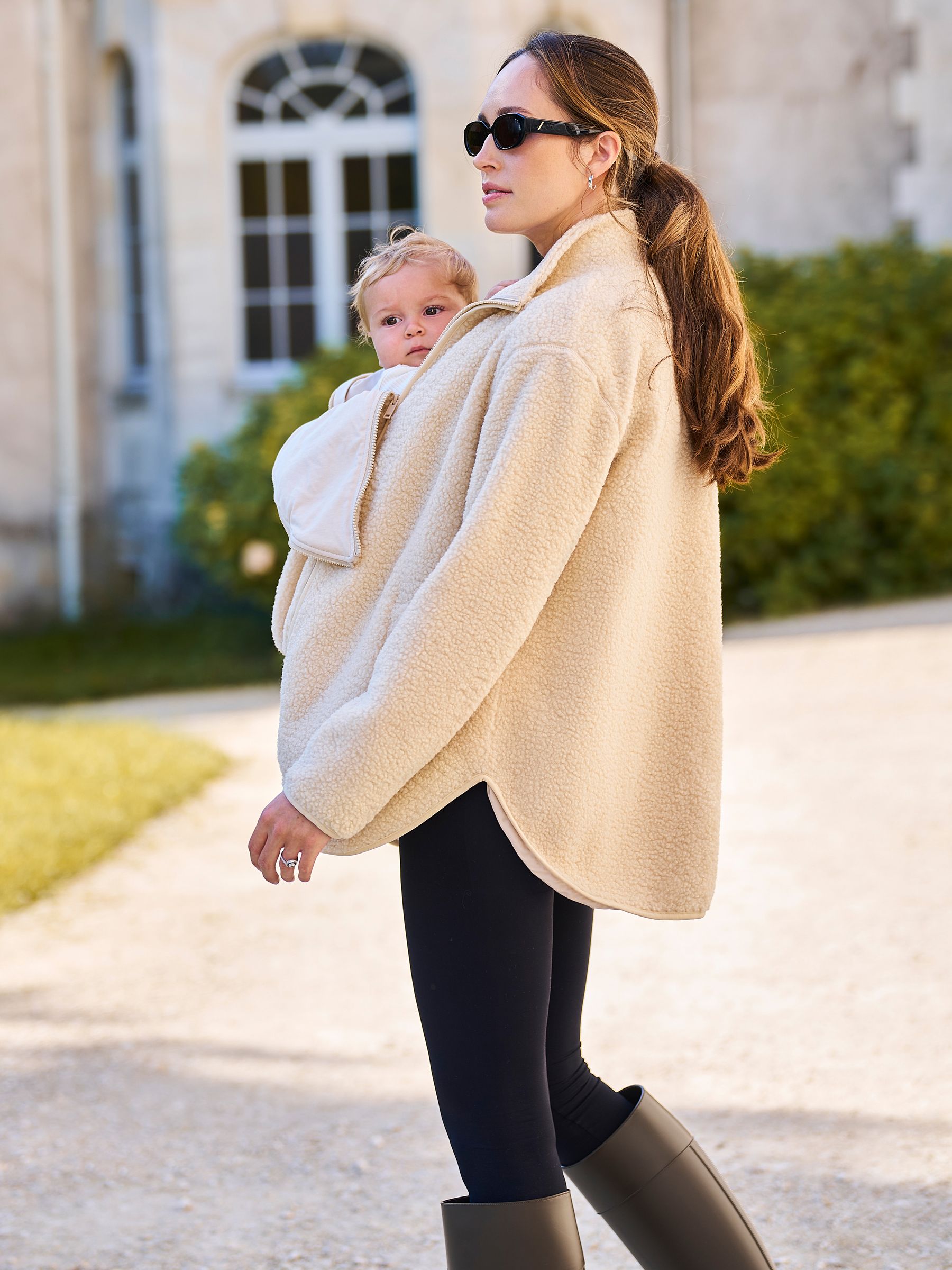 Buy Seraphine Cream Borg Maternity & Baby-Wearing 3-in-1 Fleece