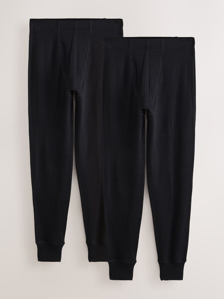 Black Thermal Leggings 2 Pack - Image 1 of 9