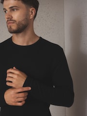 Black Long Sleeve Thermal Tops 2 Pack - Image 5 of 9