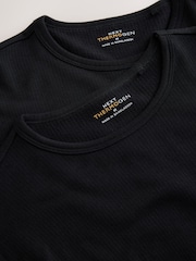 Black Long Sleeve Thermal Tops 2 Pack - Image 9 of 9