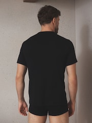 Black Short Sleeve Thermal Tops 2 Pack - Image 4 of 9