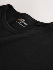 Black Short Sleeve Thermal Tops 2 Pack - Image 7 of 9