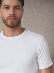 White Short Sleeve Thermal Tops 2 Pack - Image 4 of 7