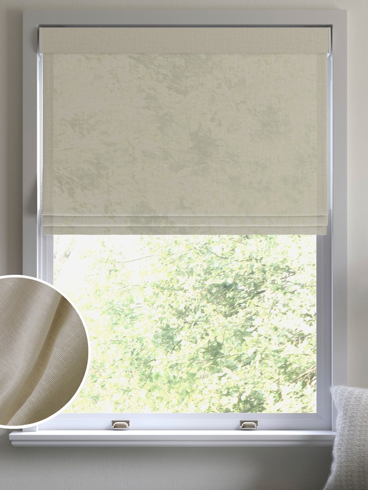 Natural Sand Aeris Made to Measure Sheer Roman Blind - Image 1 of 4
