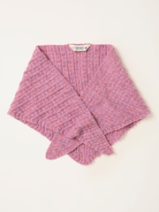 FatFace Pink Ribbed Triangle Scarf - Image 1 of 3