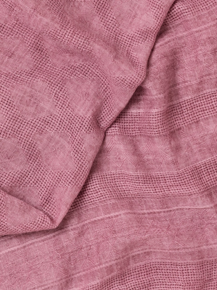 FatFace Pink Textured Lightweight Scarf - Image 2 of 3