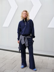 self. Navy Sporty Stripe Wide Leg Joggers - Image 2 of 8