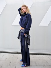 self. Navy Sporty Stripe Wide Leg Joggers - Image 3 of 8