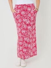 Rojo - Threadbare Jersey Maxi Skirt with Pockets - Imagen 2 de 4