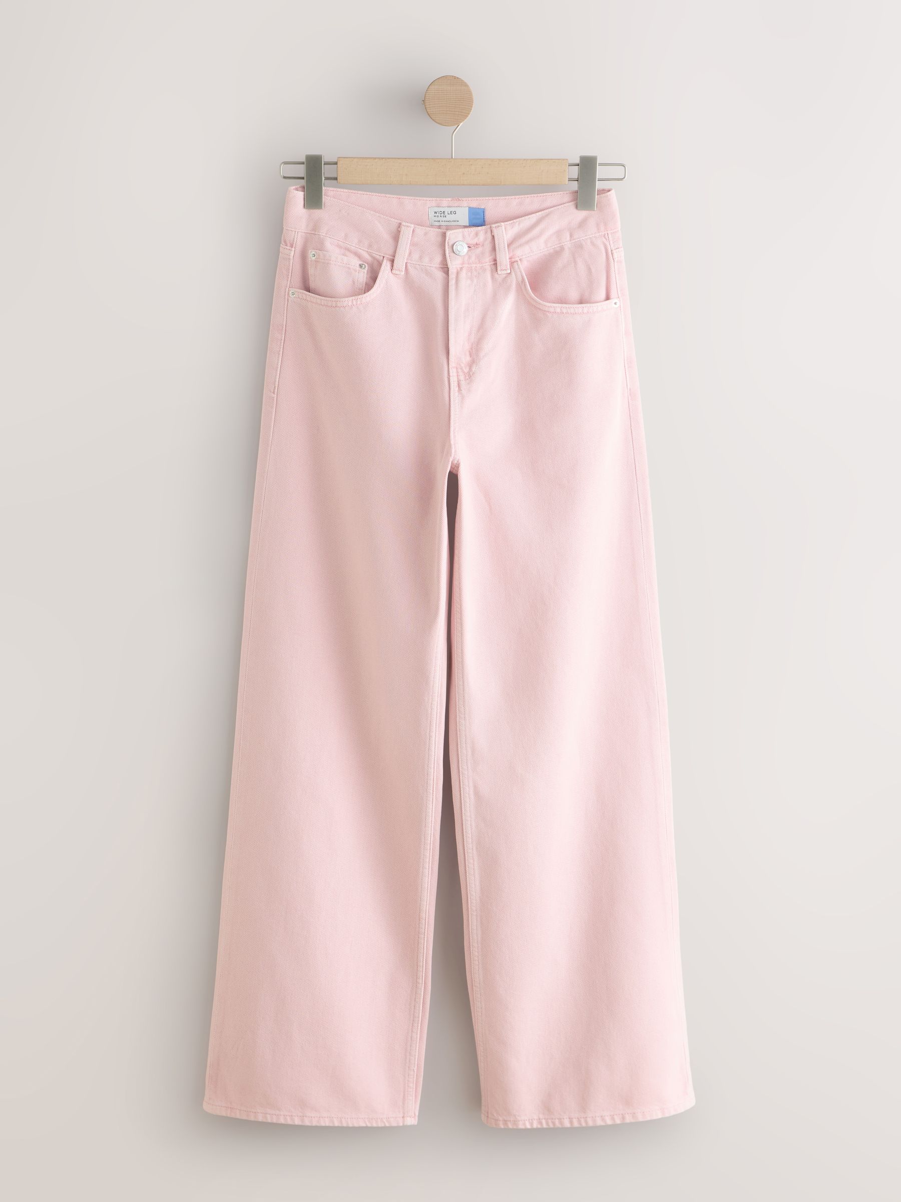 Buy Pink Wide Leg Denim Jeans from Next USA