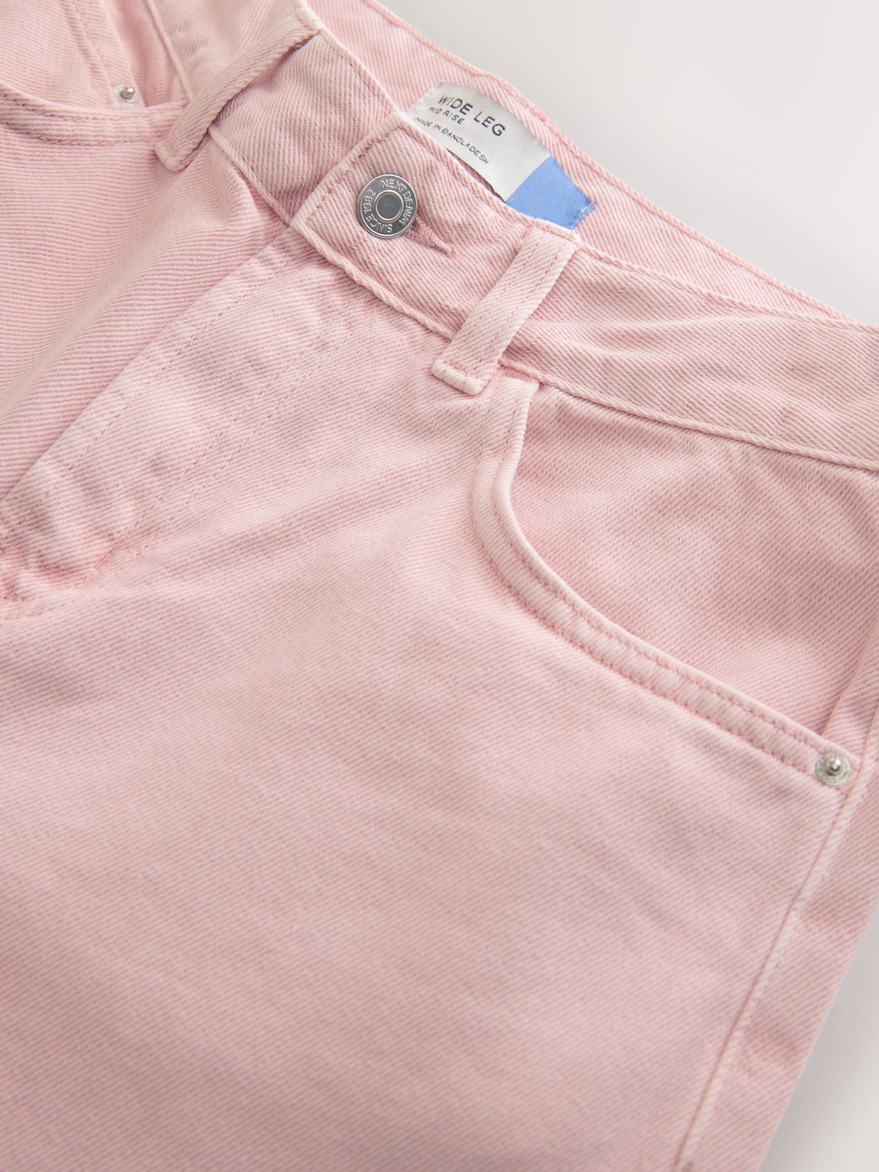 Buy Pink Wide Leg Denim Jeans from Next USA