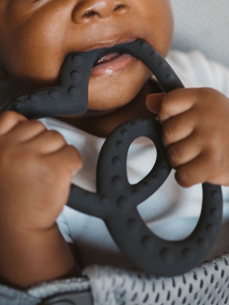 Etta Loves Black Sensory Rubber Teether - Image 1 of 3