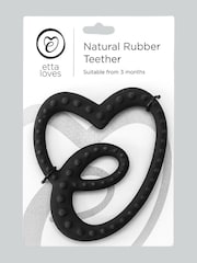 Etta Loves Black Sensory Rubber Teether - Image 4 of 4