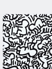 Etta Loves Black Keith Haring Sensory Extra Large Muslin - Image 2 of 4