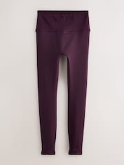 Burgundy Red Active Power Sports Leggings - Image 6 of 8