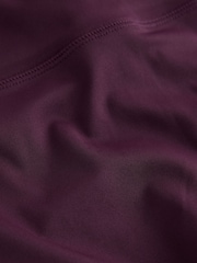 Burgundy Red Active Power Sports Leggings - Image 7 of 8