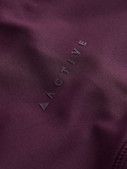 Burgundy Red Active Power Sports Leggings - Image 8 of 8